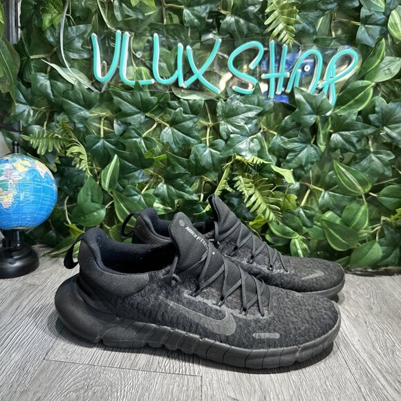 Nike Free Run 5.0 Triple Black Off Noir Men's Running Sneakers CZ1884-004 Sz 11 - Picture 1 of 10